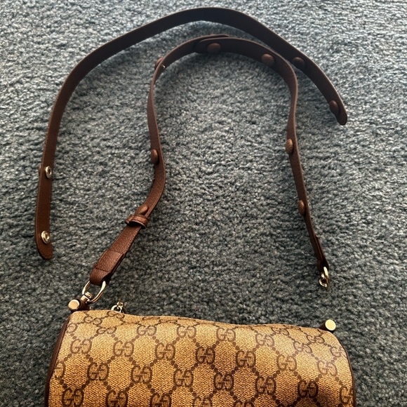 Brown Monogram Shoulder Bag - Picture 3 of 9